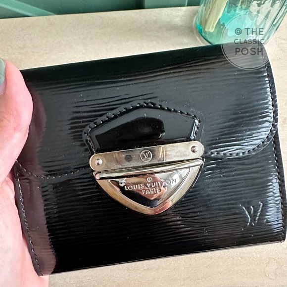 EUC Louis Vuitton Electric Epi Eugene Portefeuille Wallet Black - Picture 6 of 14